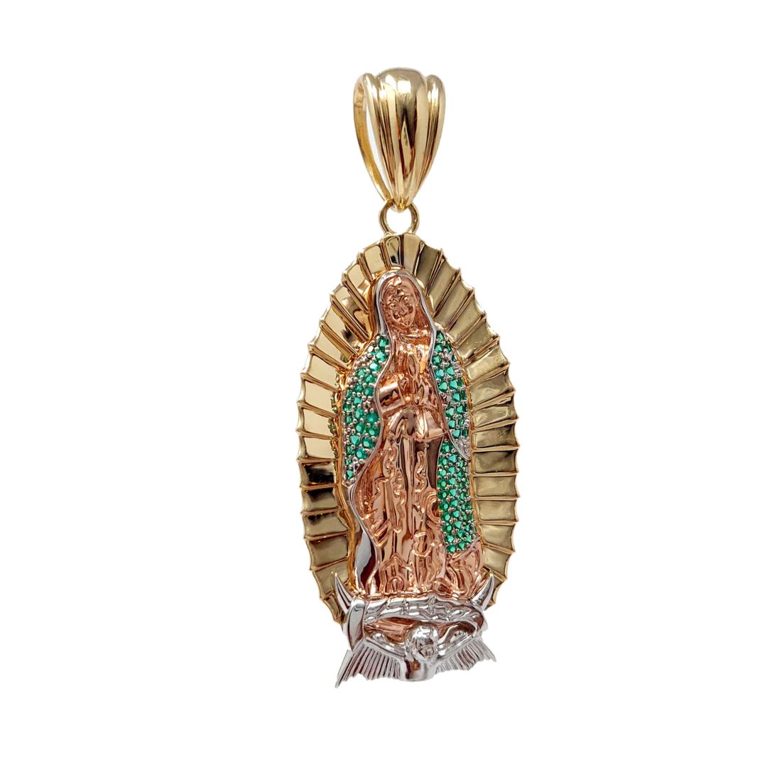 Dije de la Virgen de Guadalupe en oro de 14K Joyería Ruben s Compra